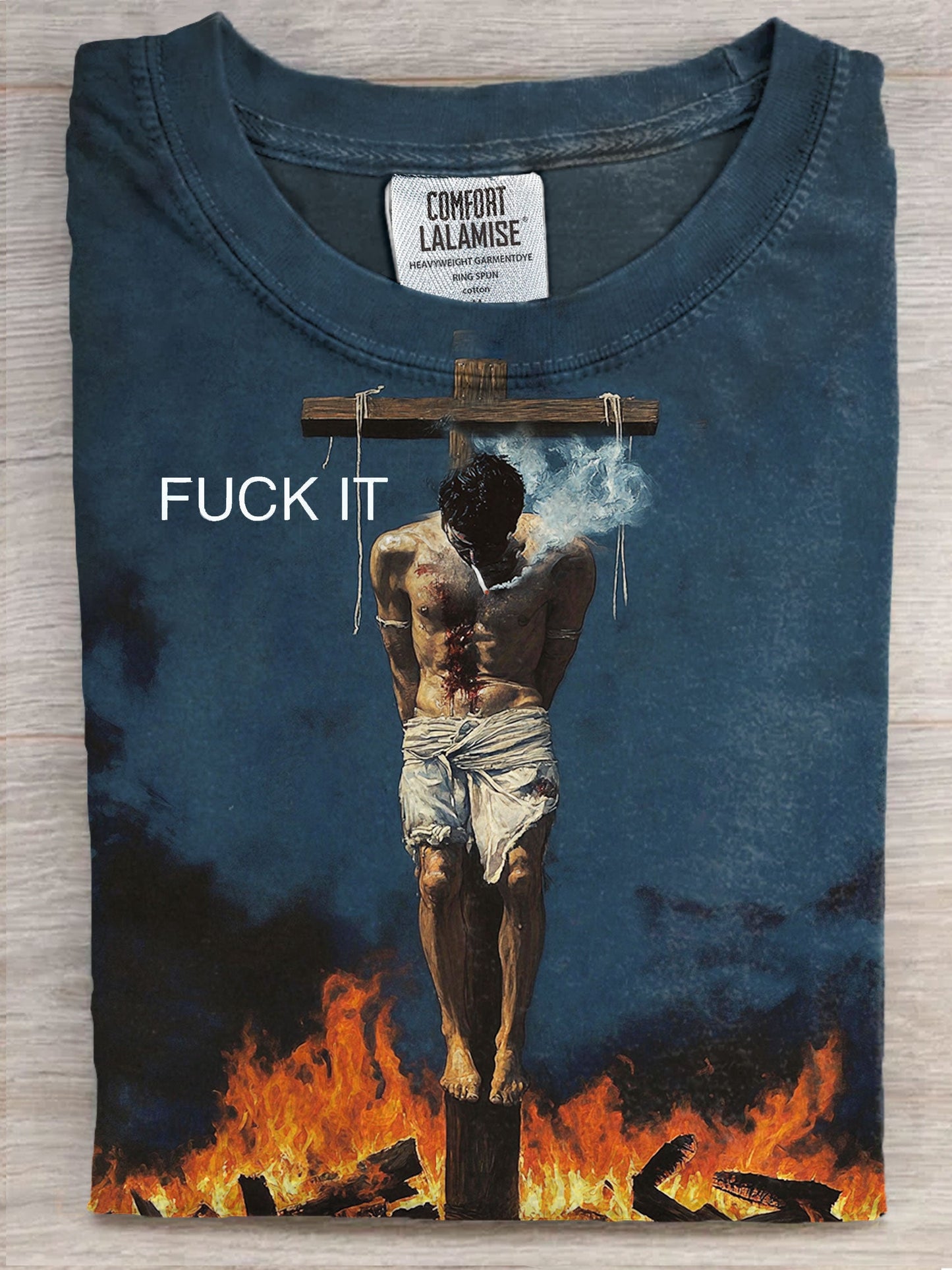 Funny Fuck it Art Print Casual Short Sleeve T-shirt