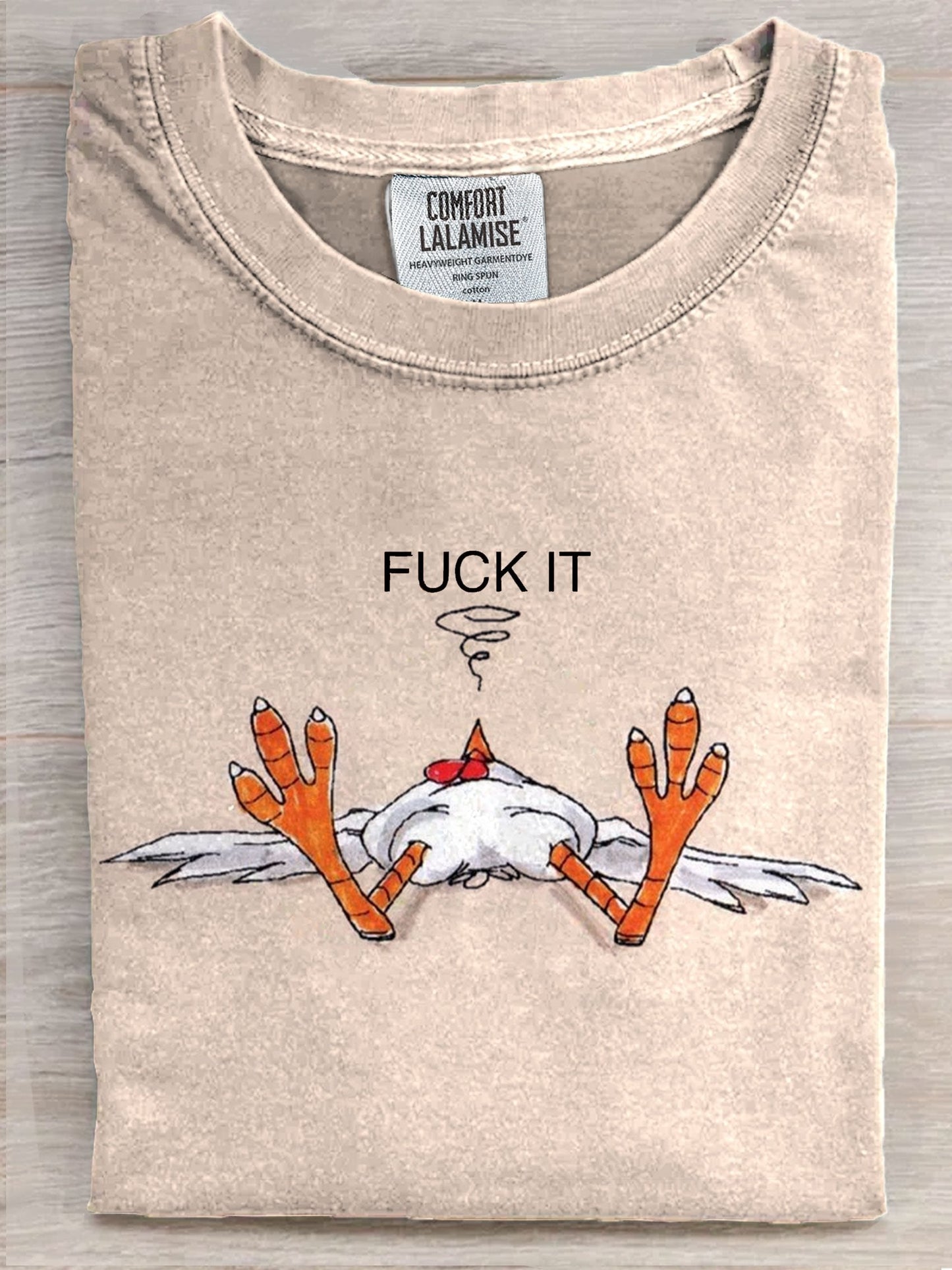 Fuck It Art Print Casaul Short Sleeve T-shirt