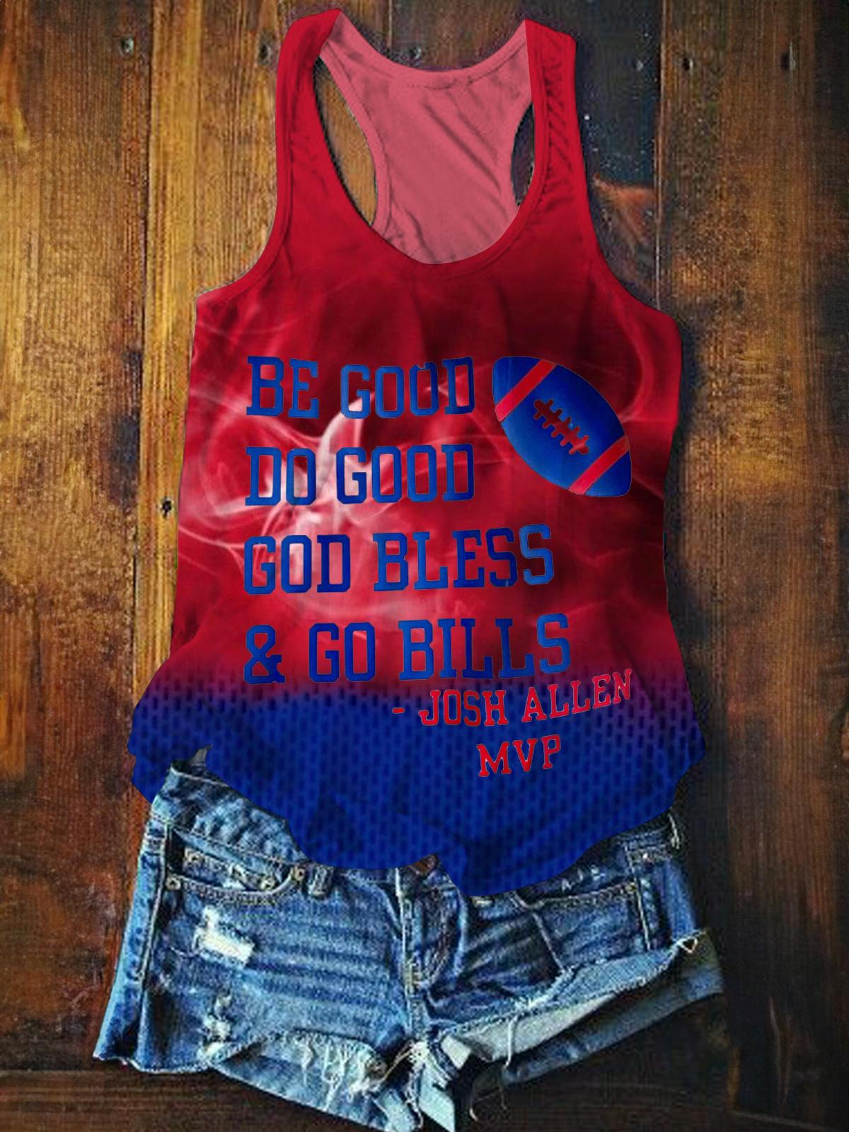 Buffalo Bills Printed Casual Tank Top