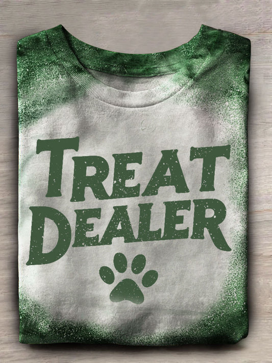 Women's Treat Dealer Print Casual T-shirt