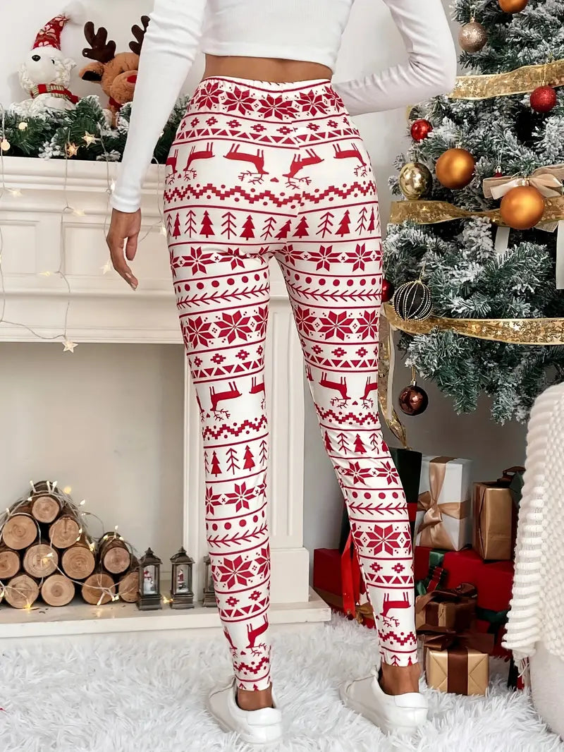 Women's Festive Christmas Print Leggings