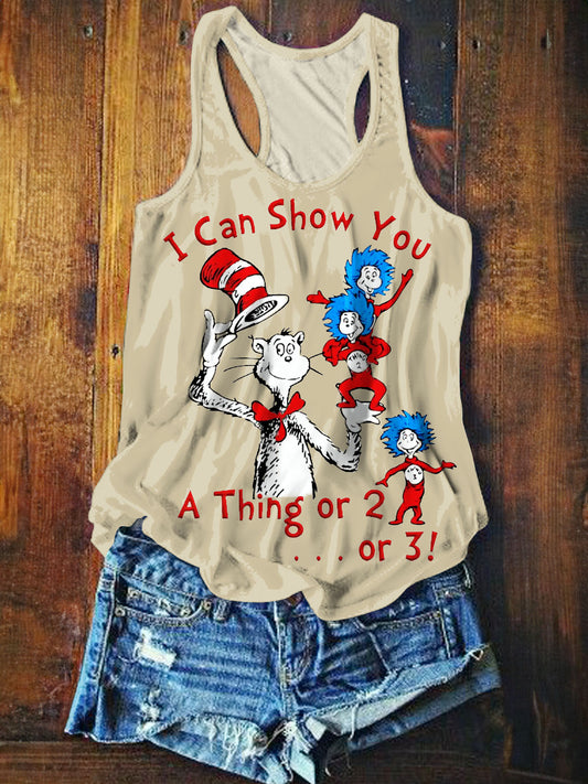 I Can Show You A Thing Or Reading Day High Hat Print Vest