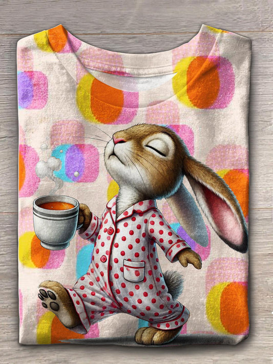 Funny Bunny Crew Neck T-shirt