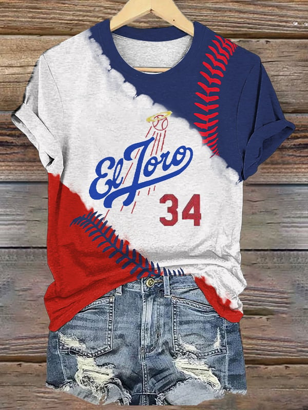 Women's Retro 34 Baseball El Toro Casual T-Shirt