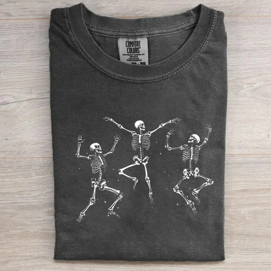 Dancing Skeleton Vintage Style Tee