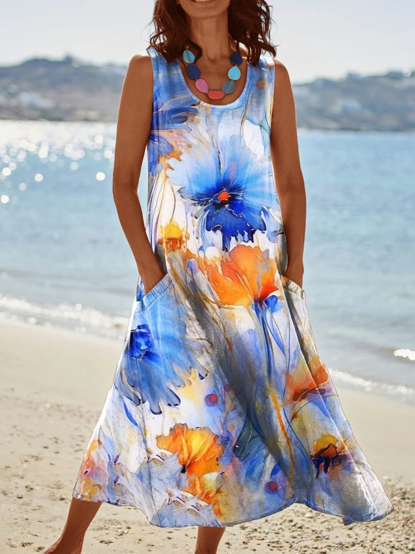 Women's Sleeveless Vacation Dresses for holiday