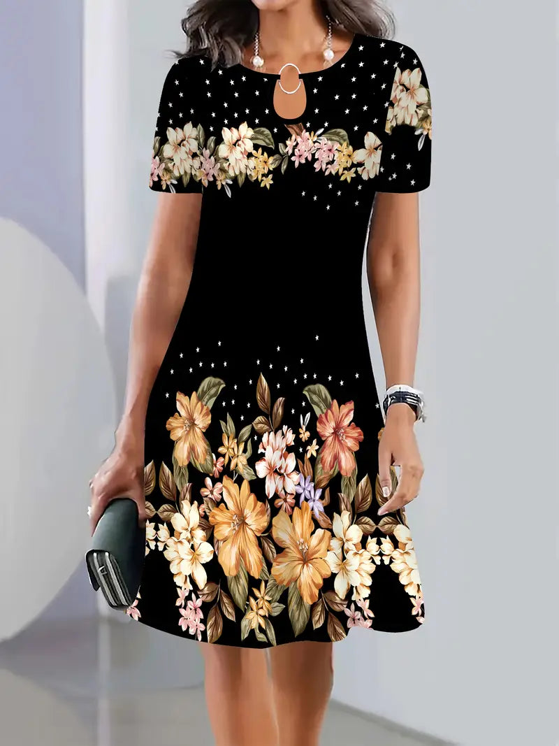 Women's Floral Print Casual Dress