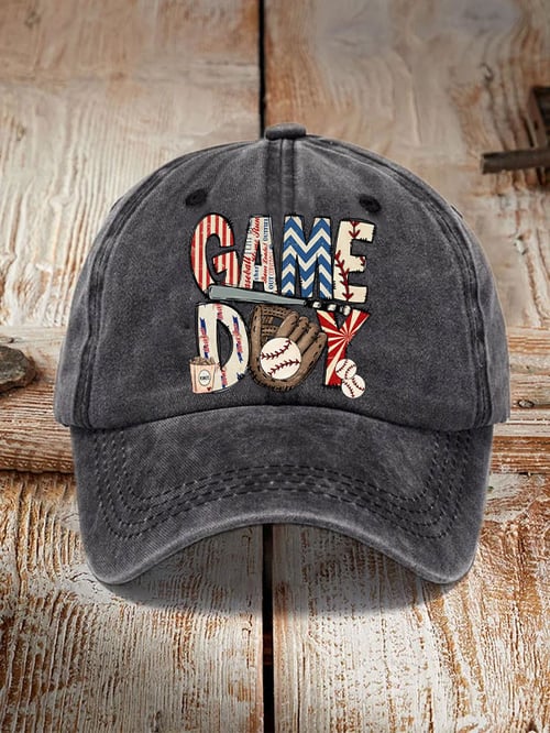 Baseball Game Day Print Unisex Hat