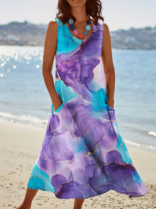 Women's Sleeveless Vacation Dresses for holiday