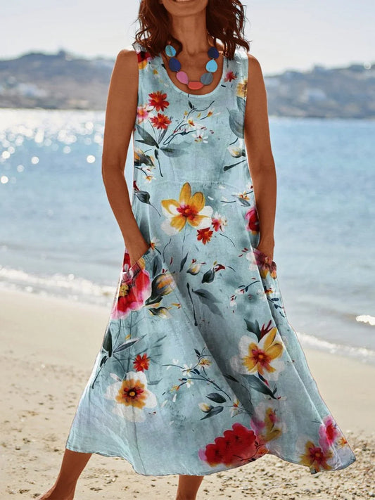 Women's Sleeveless Vacation Dresses for holiday