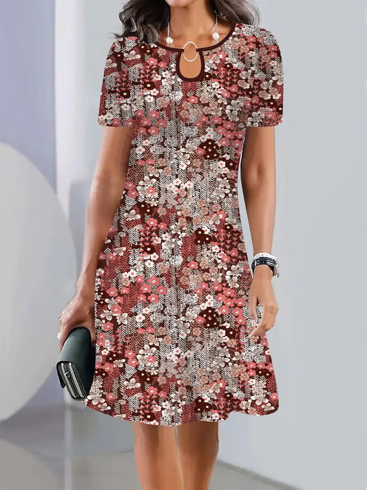 Women'S Casual Floral Print Dress