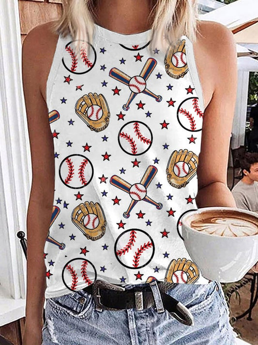 Women's Baseball Game Day Print Vest