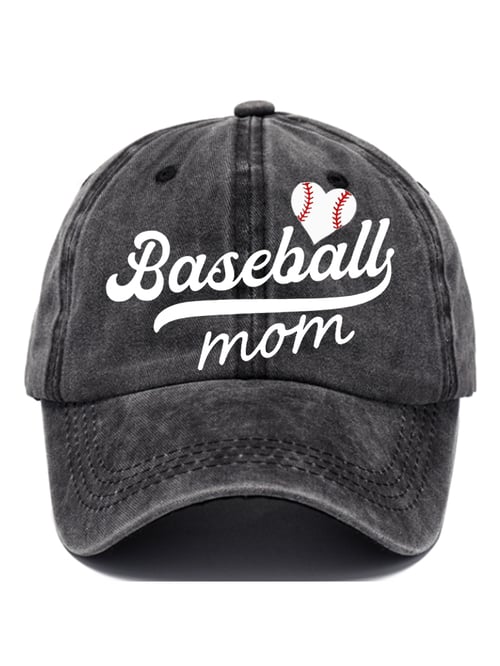 Women's Baseball Mom Print Baseball Cap