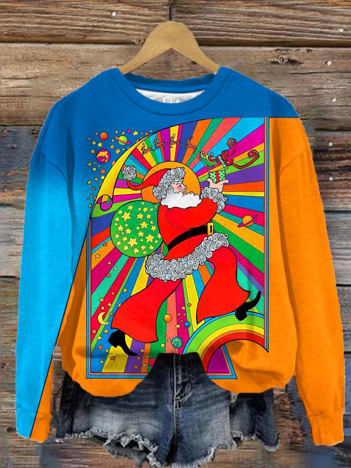 Hippie Santa Long Sleeve Top