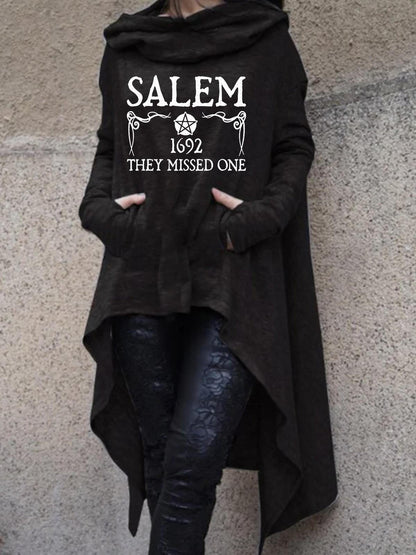 Salem 1692 They Missed One Hoodies Long Sleeve Pullover Top