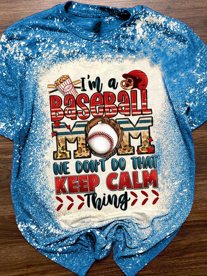 I'm A Baseball Mom Tie Dye T-shirt