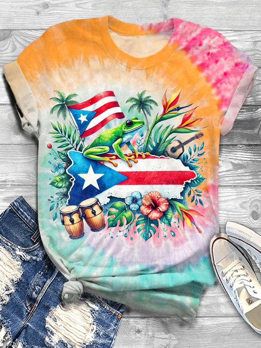 Puerto Rico Vacation Travel Crew Neck T-shirt