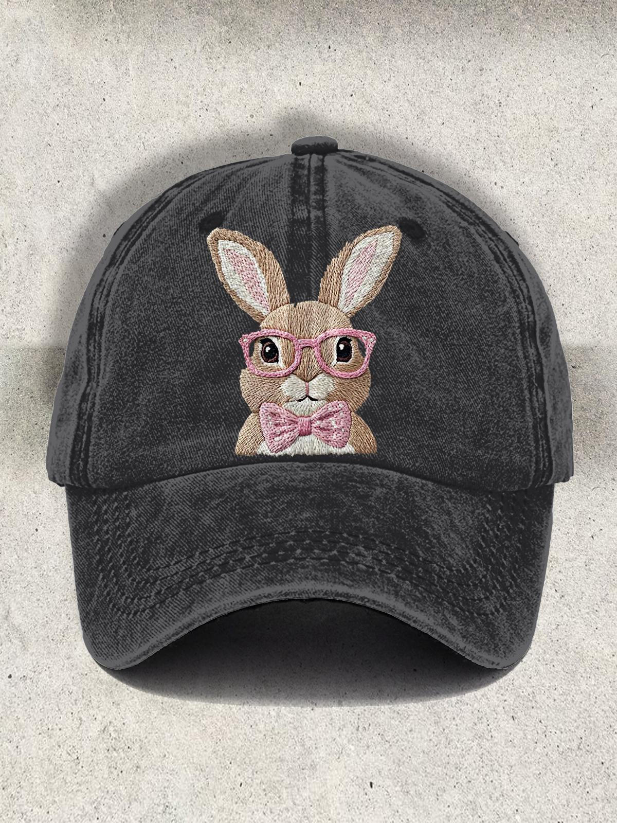 Easter Bunny Print Baseball Cap