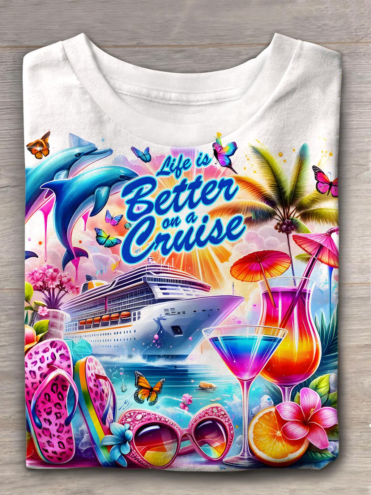 Life Is Better On A Cruise Sister Travel T-shirt