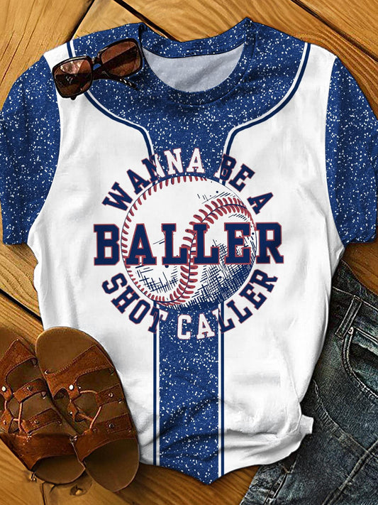 Wanna Be A Baller Crew Neck T-shirt