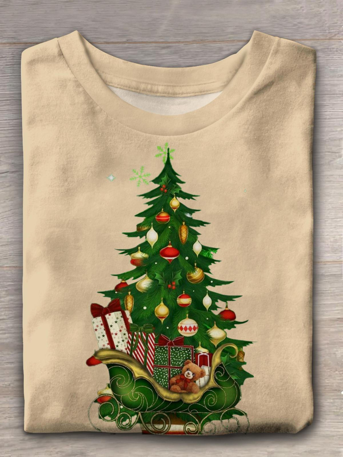 Christmas Gift Cart Crew Neck T-shirt