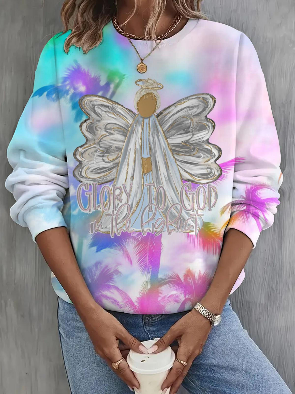 Glory To God Long Sleeve Casual Top