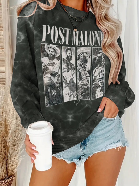 Post Malone Album Crew Neck Casual Sweatshirt