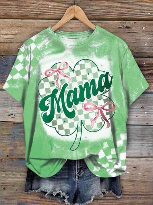 Mama St Patrick's Day Crew Neck T-shirt