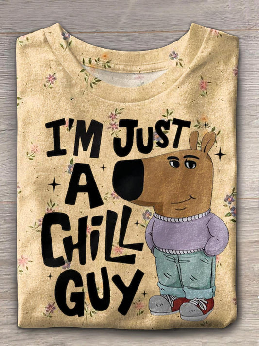 I'm Just A Chill Guy Crew Neck T-shirt