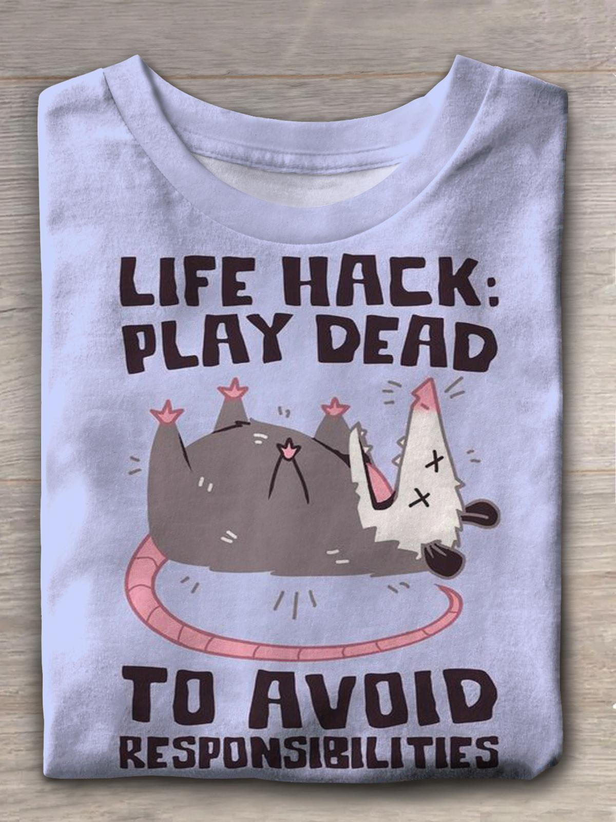 Life Hack Crew Neck T-shirt