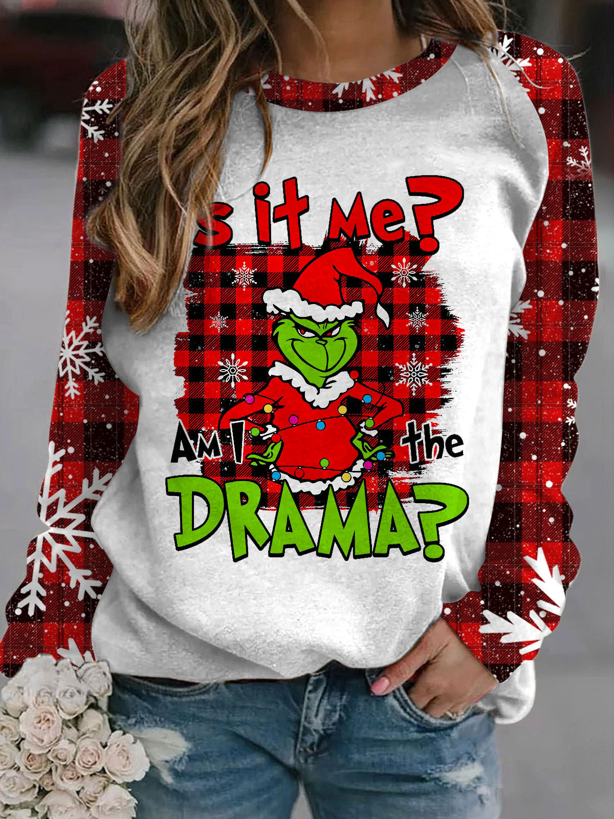 It Is Me Am I The Drama Long Sleeve Casual Top