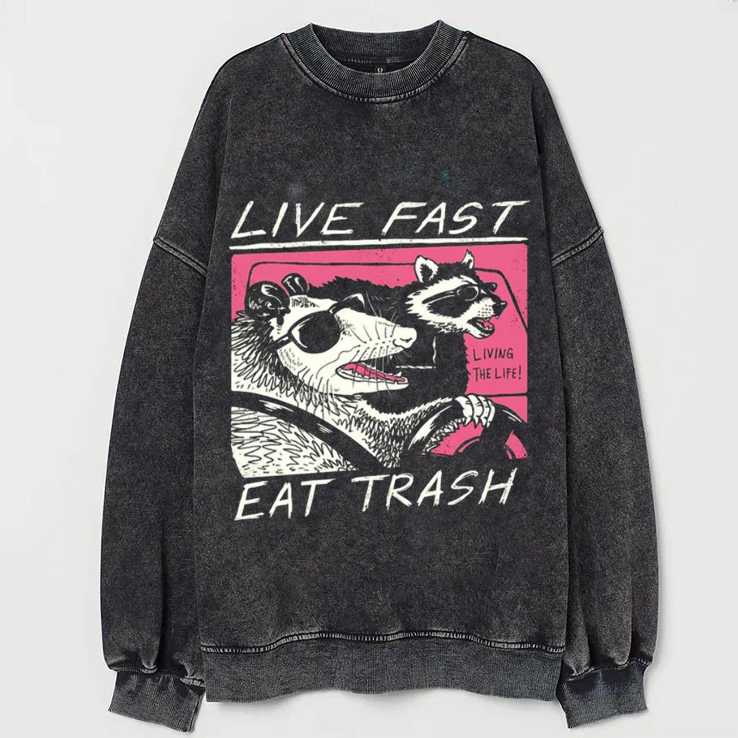 Women's Live Fast Vintage Sweatshirt