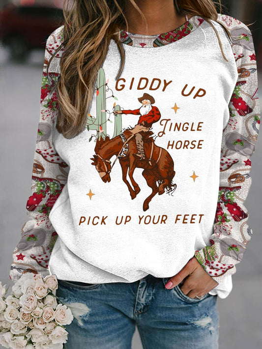 Giddy Up Long Sleeve Casual Top