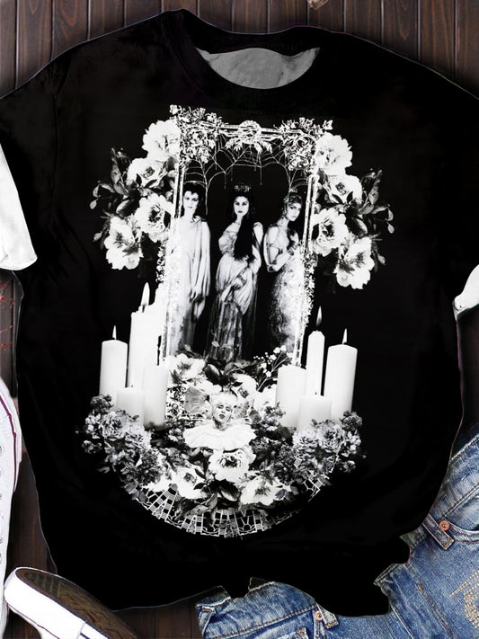 Brides of Dracula Bram Stoker Crew Neck T-shirt