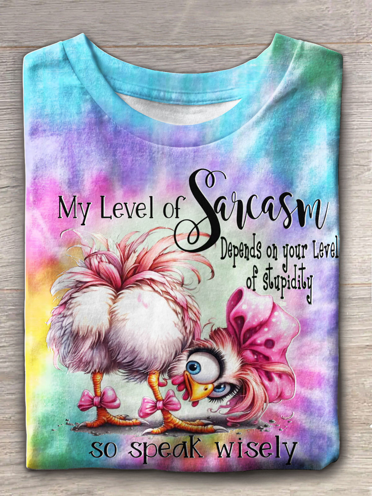 My Level of Sarcasm Depends on your Level Crew Neck T-shirt