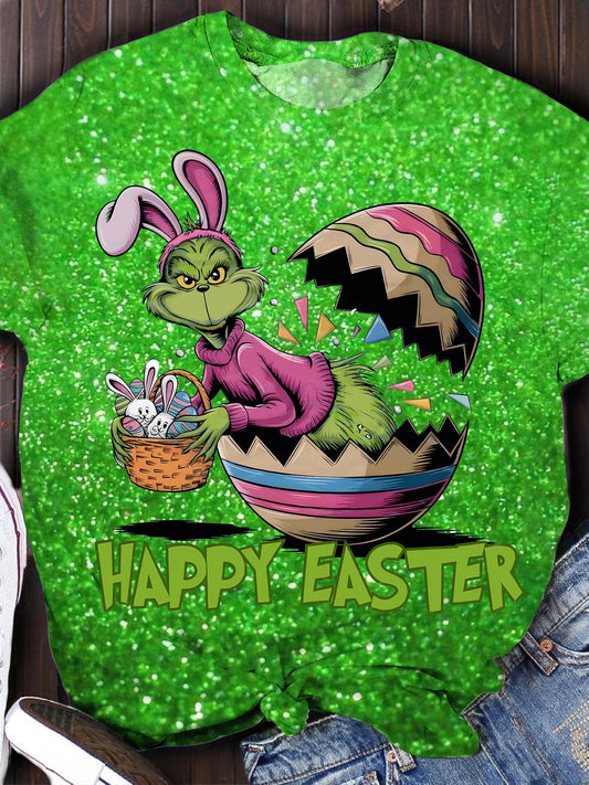 Happy Easter Crew Neck T-shirt