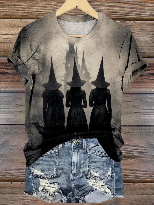 Three Witches Vintage Darkness Crew Neck T-shirt