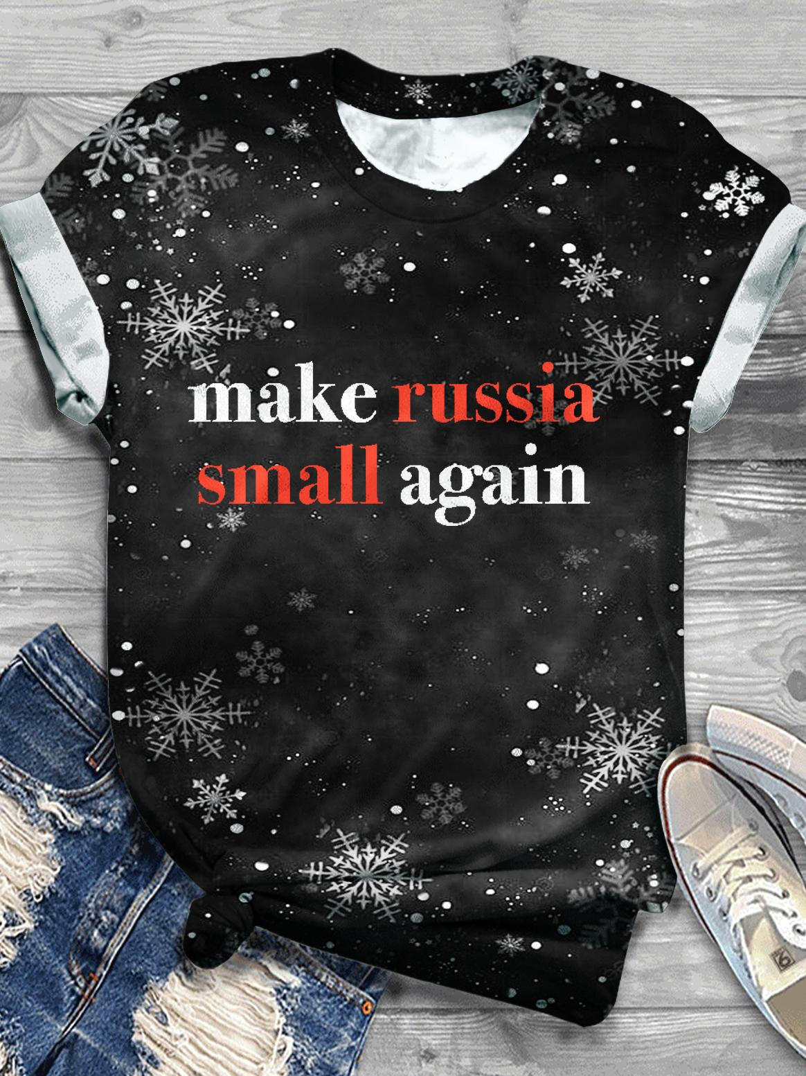 Make Russia Small Again Crew Neck T-shirt