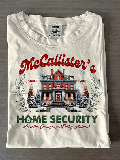 Macalister's Home Security Funny Christmas T-shirts