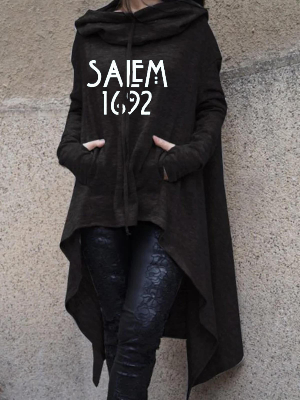 Salem 1692 Hoodies Long Sleeve Pullover Top