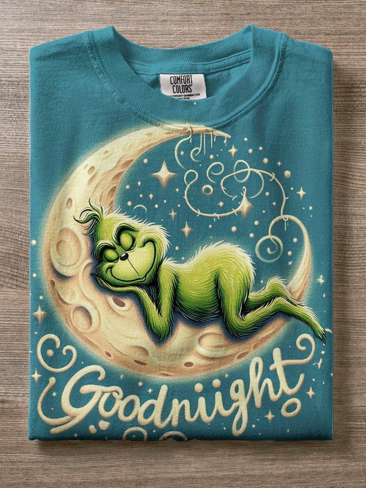 Goodnight Moon Dream Character Print Casual T-shirt