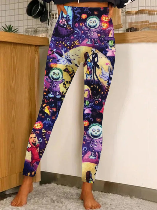 Halloween Movie Print Leggings