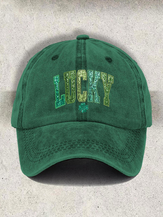 Lucky Print St Patricks Baseball Cap