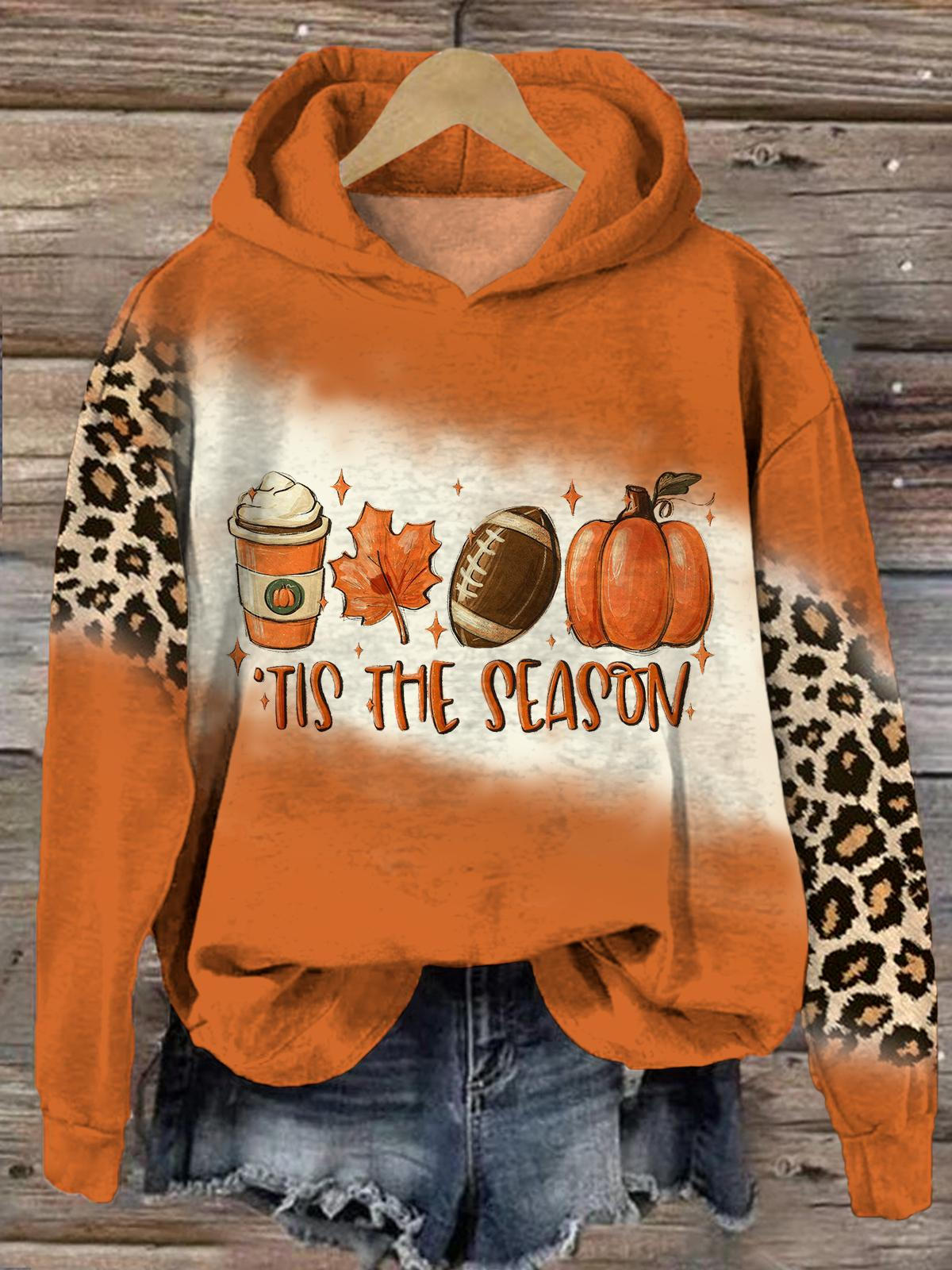 Tis The Season Fall Printed Hoodie