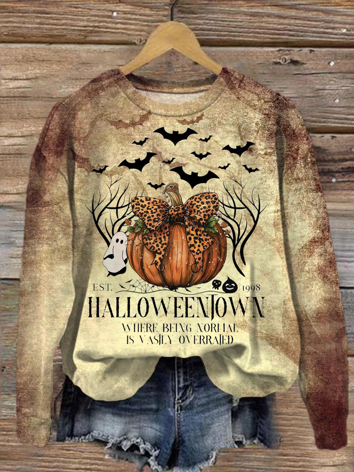 Women's Retro Halloweentown Est 1988 Long Sleeve Top