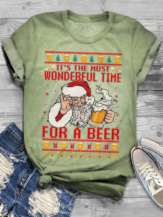 It's The Most Wonderful Time For A Beer Print T-shirt