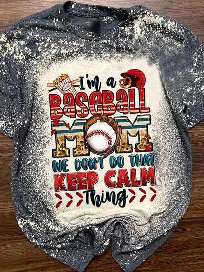 I'm A Baseball Mom Tie Dye T-shirt