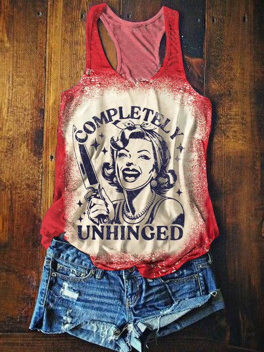 Completely Unhinged Printed Tank Top