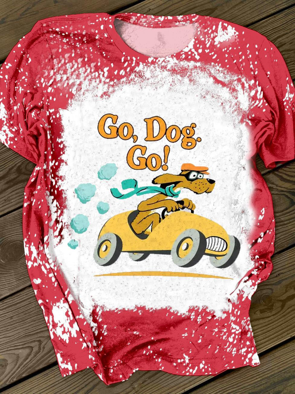 Go Dog Go Teacher Crew Neck T-shirt