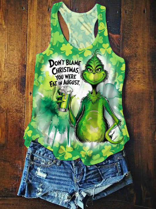 St. Patrick's Day Celebration Beer Fun Print Vest